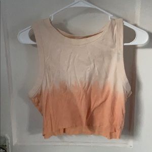 Orange ombré tank top
